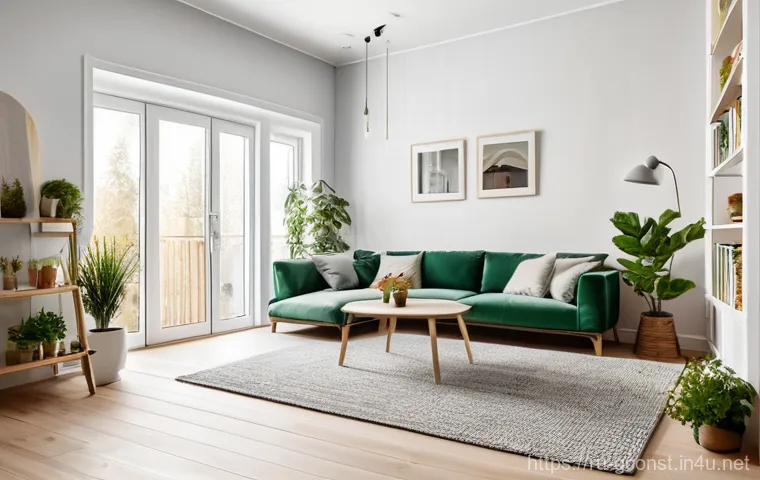 친환경건설기사 실무 사례 분석 - **Image Prompt: Modern Russian Eco-Home Interior with Family**
"A cozy, brightly lit interior of...