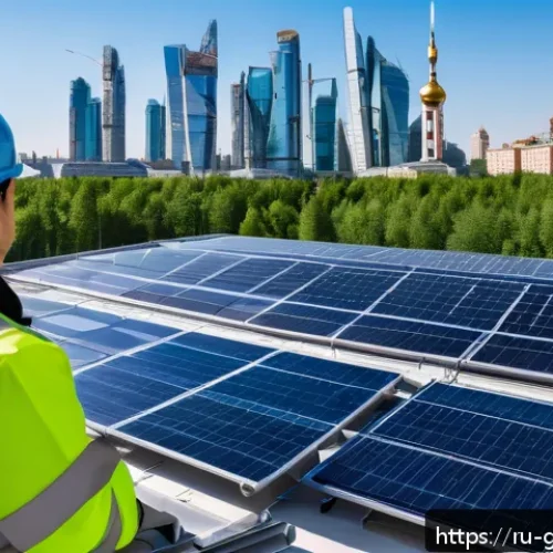 친환경건설기사 자격증의 미래 전망 - A modern urban construction site in Moscow focused on eco-friendly building practices: cranes and wo...